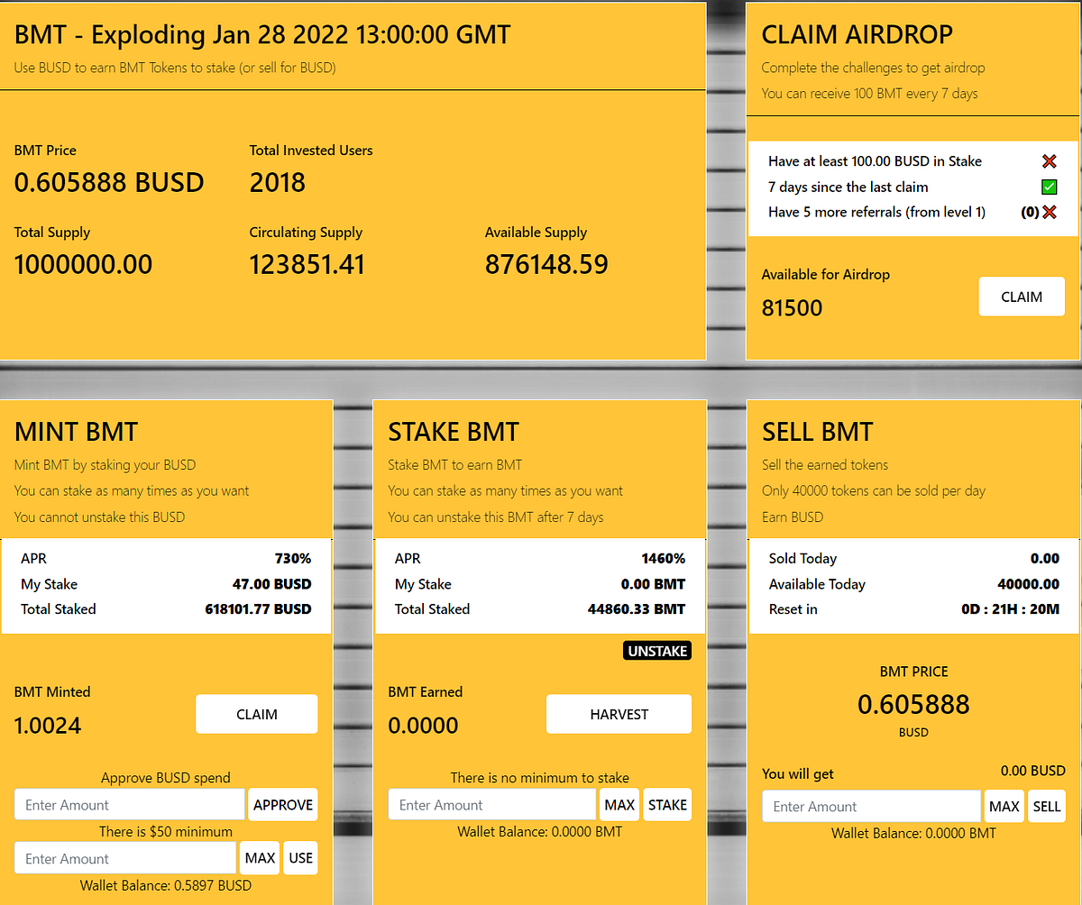 BUSD Machine — Passive Income 2% — 4% daily Yield [Crypto Strategy] | by  The Passive Income Guy | Medium
