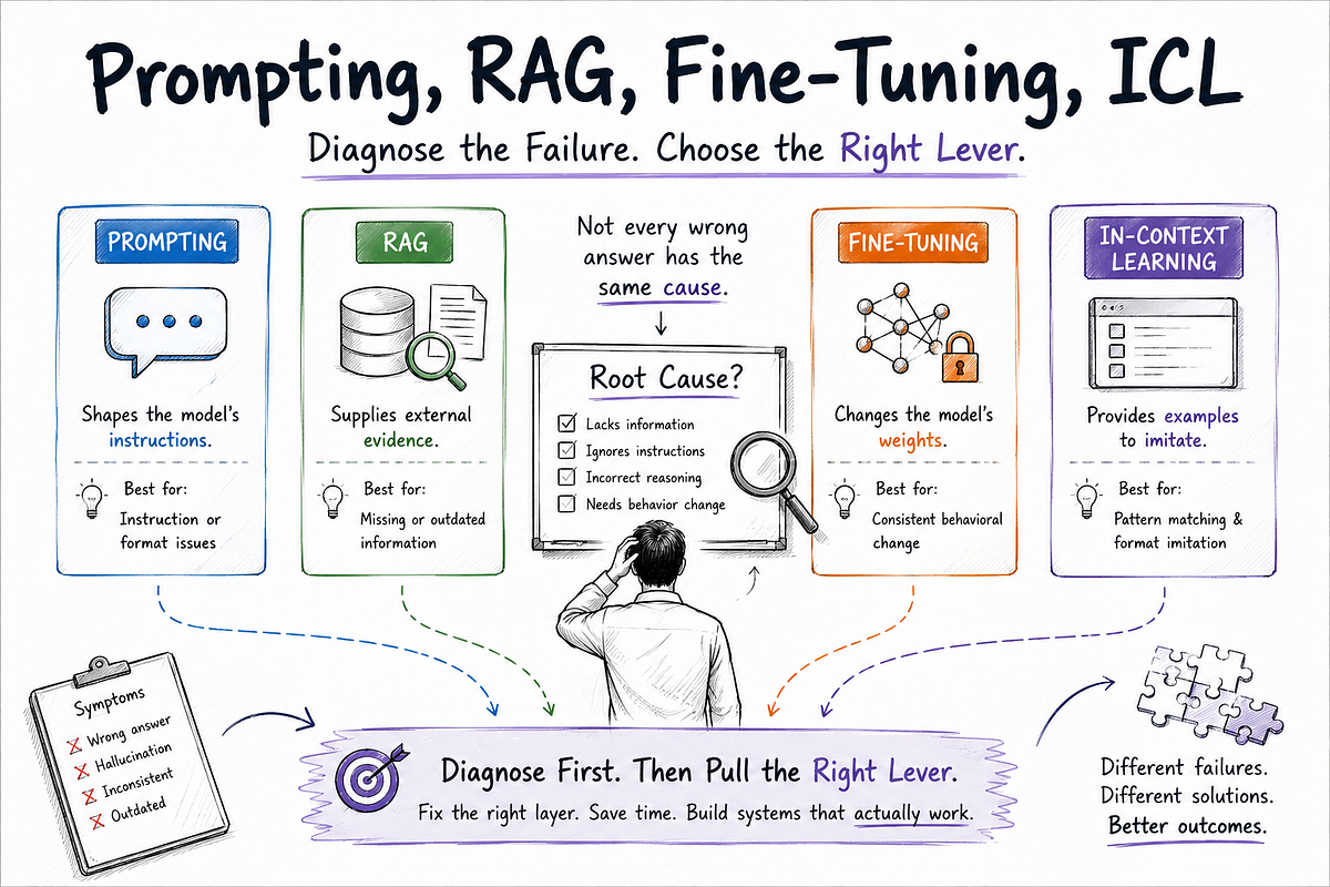 Diagnosing LLM Failures Before Switching Techniques