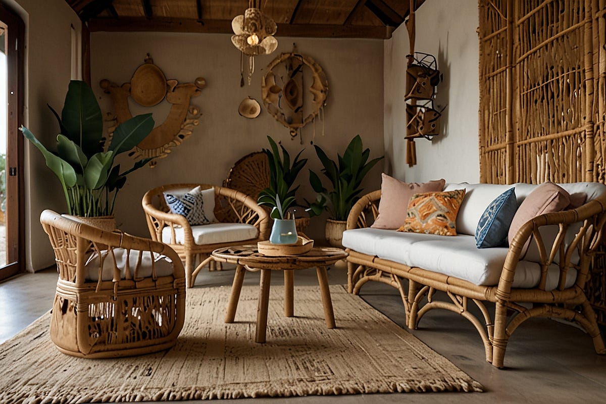 Why can rattan furniture have a transformational effect on boho house