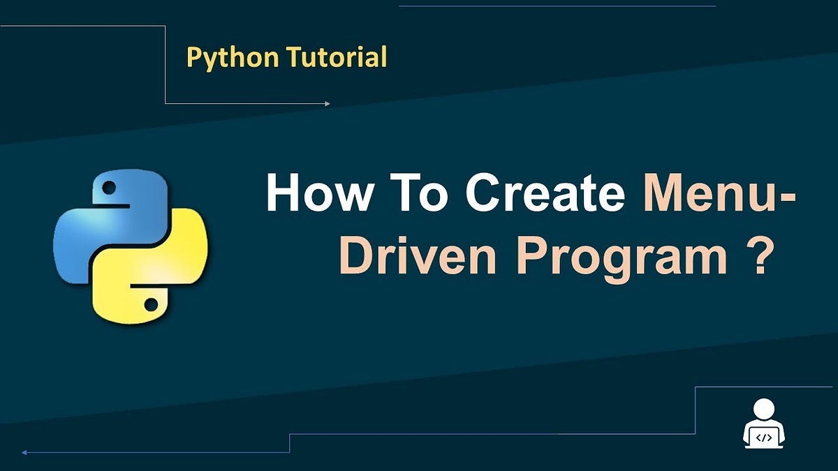 Creating a Menu-based python program | by lukman nadaf | Jul, 2023 | Medium