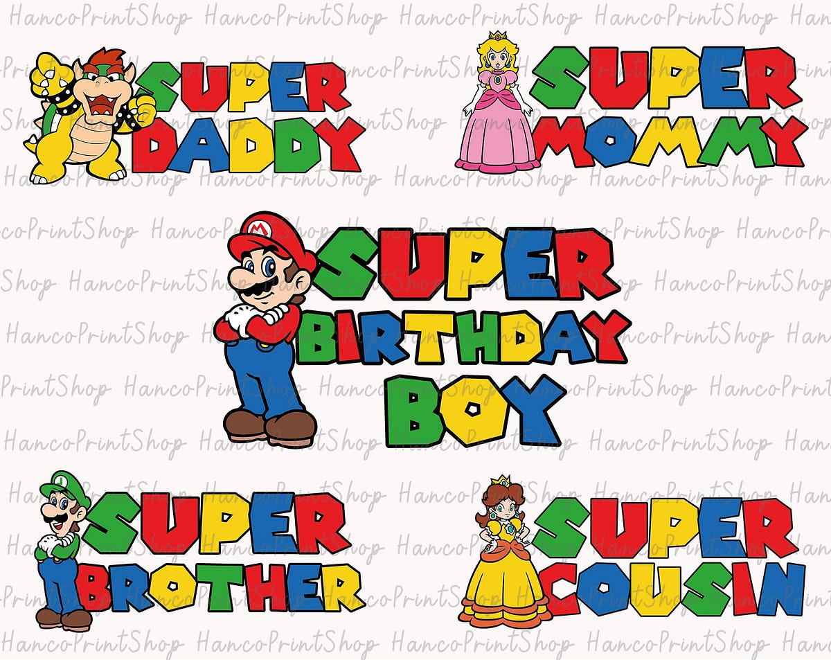 Bundle Super Family SVG, Super Birthday Boy Svg, Happy Birthday Svg ...