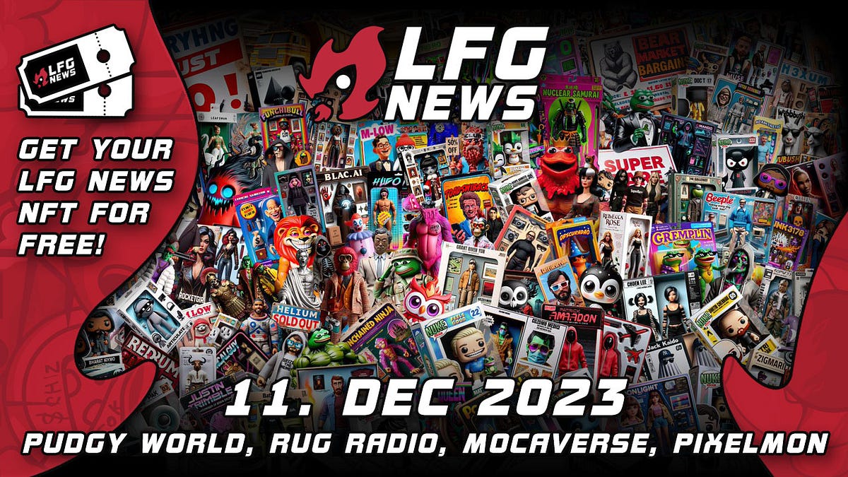 Pudgy World Alpha, Rug Radio, Decrypt, Mocaverse and Pixelmon are the ...