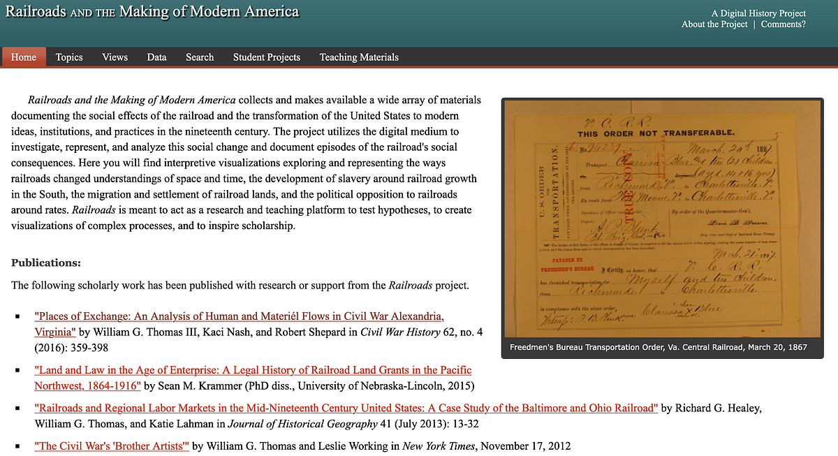 Comparing Digital History Projects by Mark Paguay Medium