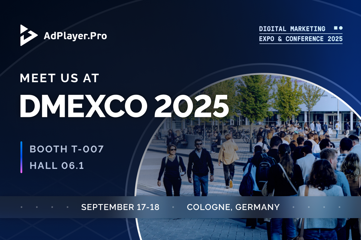 Meet AdPlayer.Pro at DMEXCO 2025