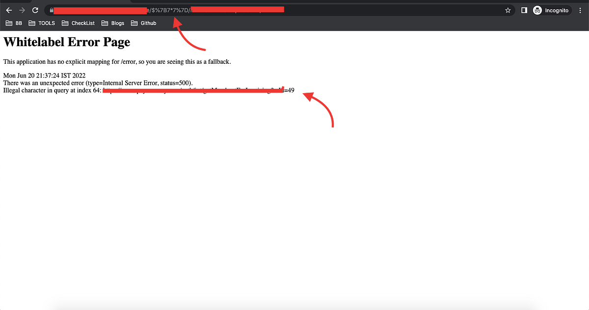 Java Application ServerSide Template Injection System Weakness