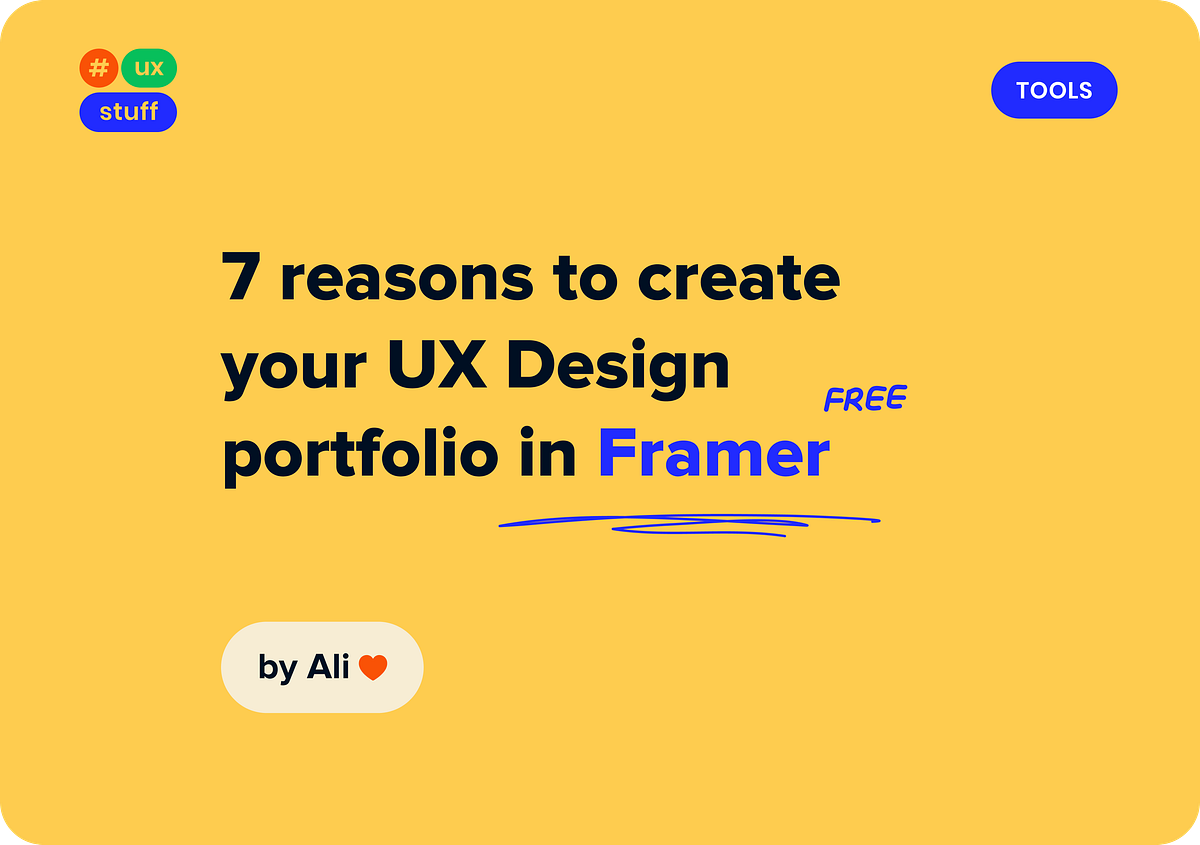 7 Reasons To Create Your Ux Design Portfolio In Framer By Aliana Sanchez Ux Stuff Medium 7 Reasons To Create Your Ux Design Portfolio In Framer By Aliana Sanchez Ux Stuff Medium