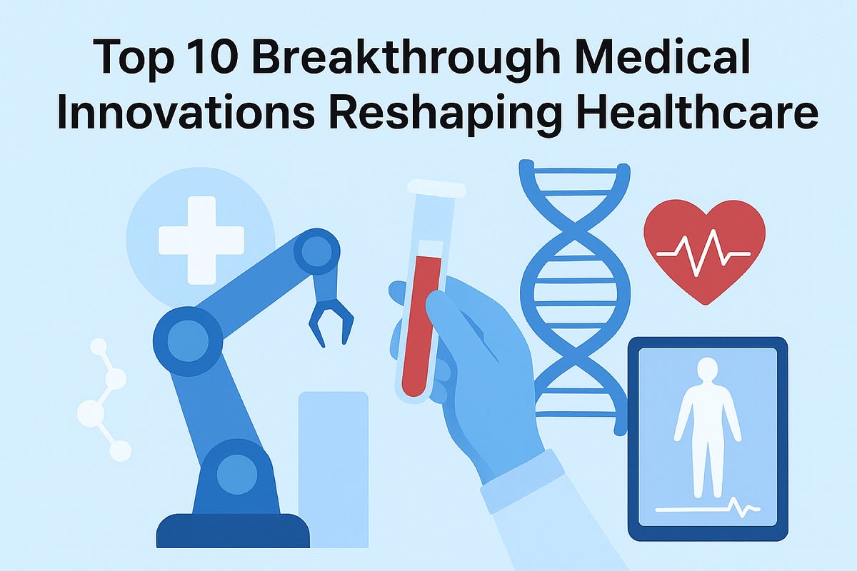 TOP 10 BREAKTHROUGH MEDICAL INNOVATIONS RESHAPING HEALTHCARE | by ...