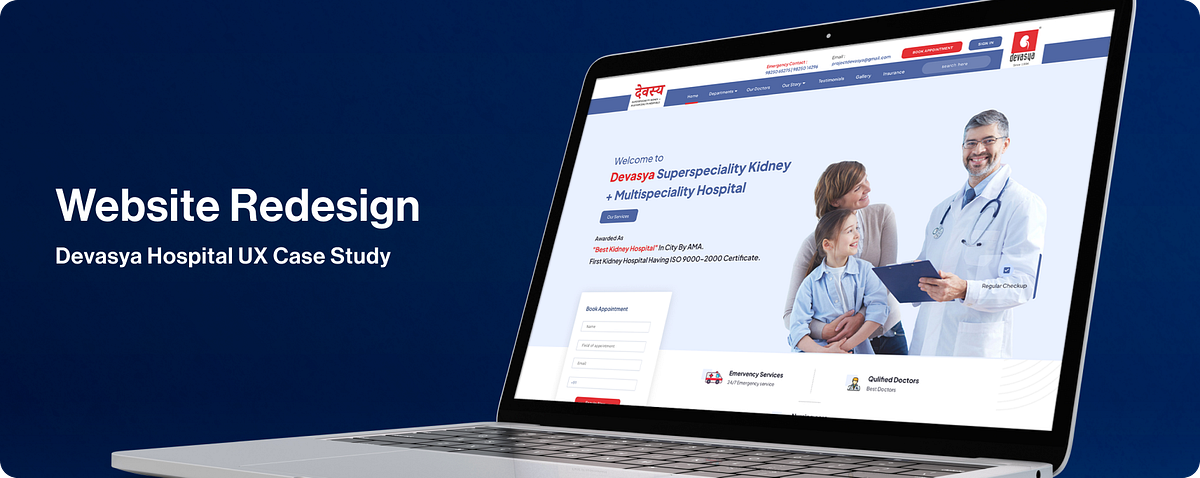 Hospital Website Redesign : UI UX Case study | by Shriyanshsaxena | Jan ...