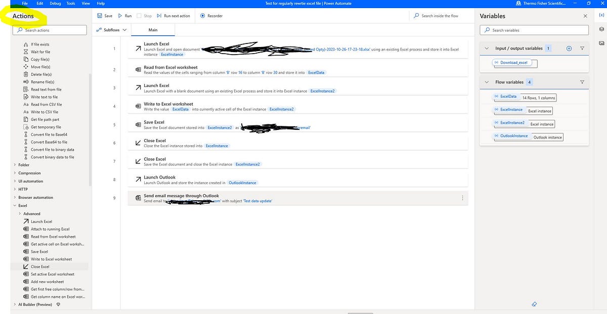 A demo for Power Automate — an integration of capturing specific data ...
