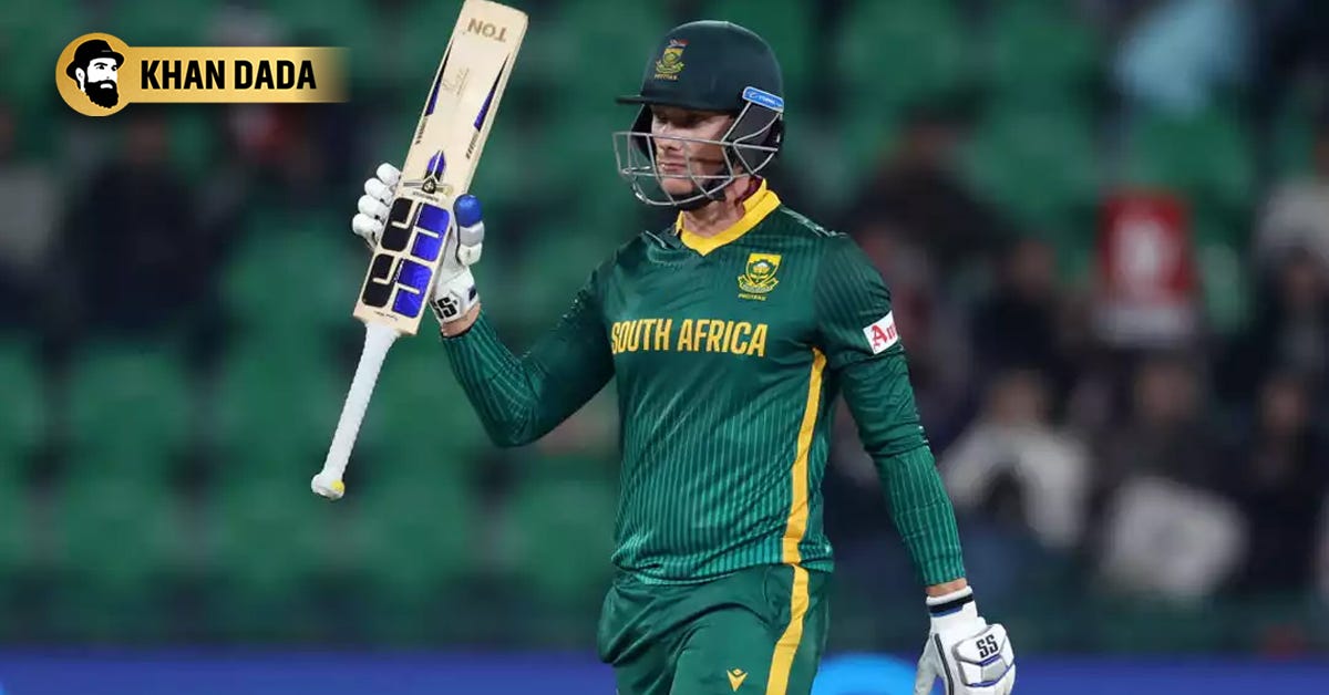 SA will be led by Rassie van der Dussen in the T20I tri-series.