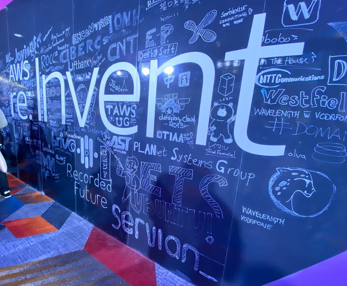 Swags at AWS reInvent 2019. Going to AWS reInvent is like doing a