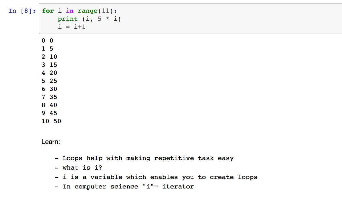 Oops — loops …. Feedback is coming in from kids and it… | by Meenal ...