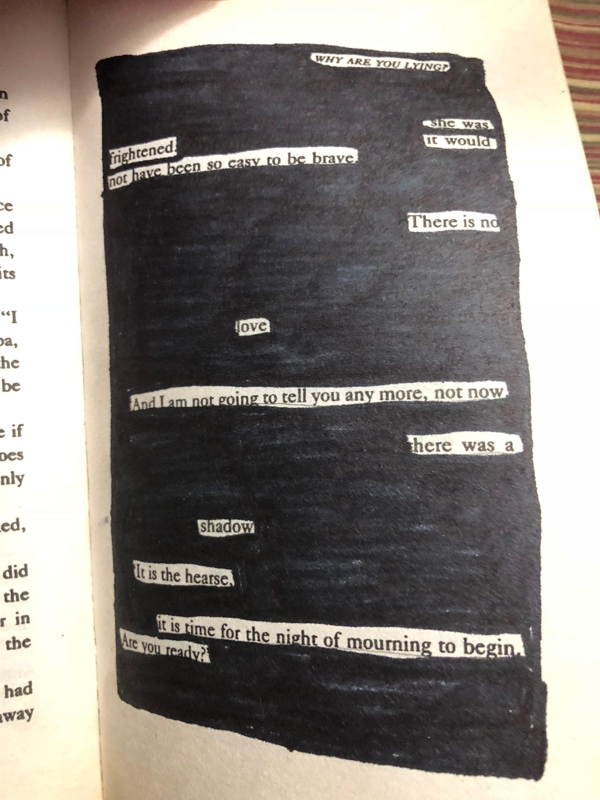 Blackout Poem | by Stefanie Flynn | Medium
