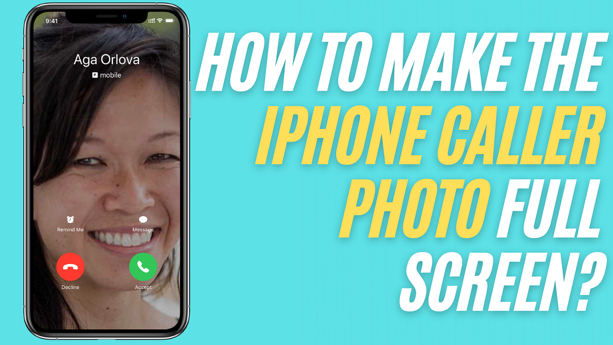 How to Make iPhone Caller Photo Full Screen? by YNotTech Medium