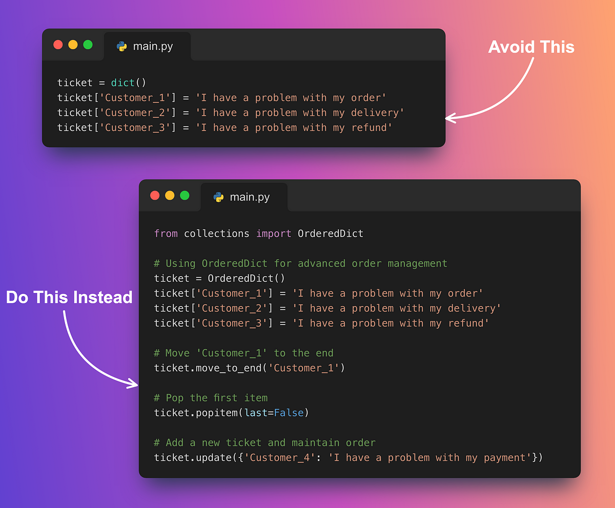 Why Data Scientists Should Consider Using OrderedDict | by Dimeji ...