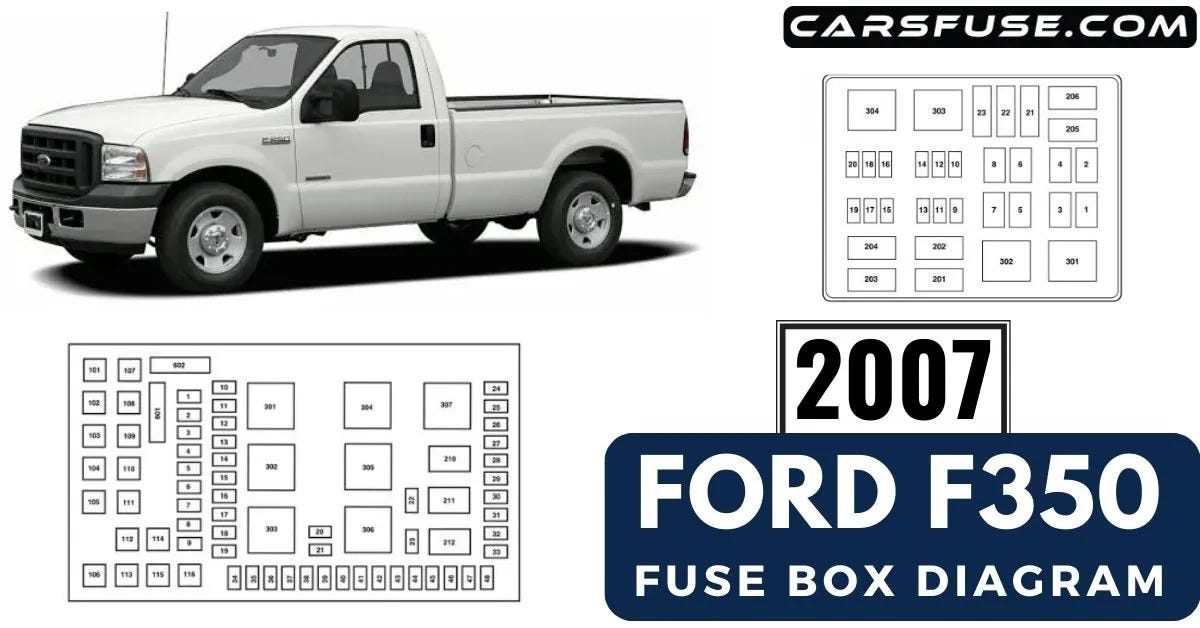 2007 Ford F350 Fuse Box Diagram. When it comes to troubleshooting… by