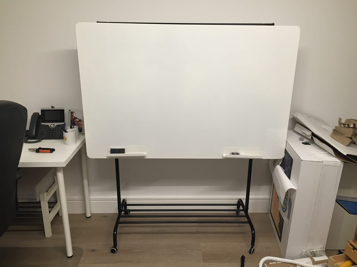 Wheeled Whiteboard on a Budget. Inspired by the d.school z-rack I built ...