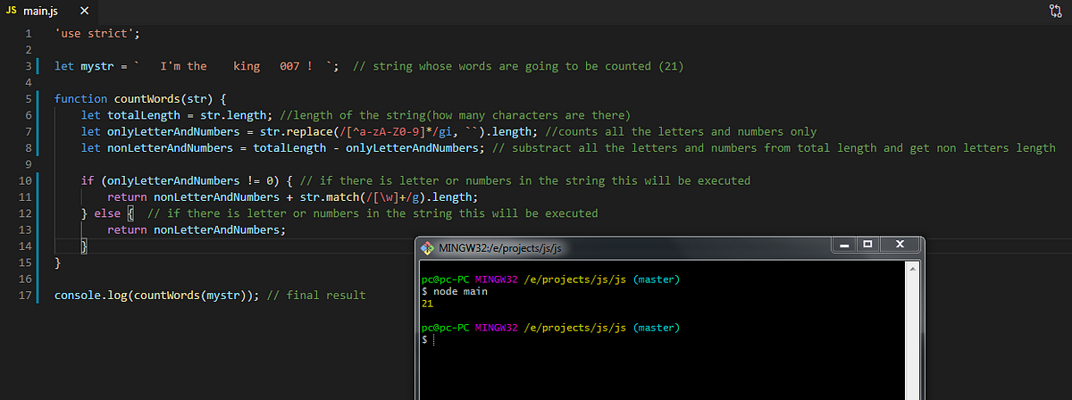 How to count words in a string in Javascript? | by Babul Akter ...