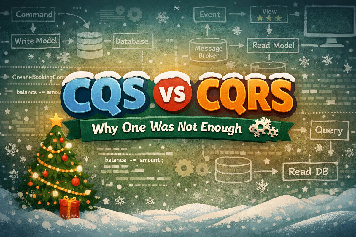 CQS vs CQRS: Why One Was Not Enough 🏗️🎄 | by Vishnugan | Dec, 2025 | Medium