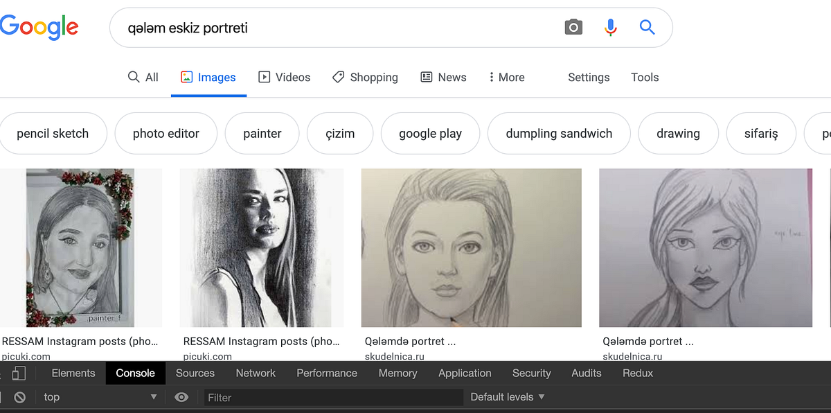 Google Görsellerden Resim Dataseti Oluşturma | by Özgür Şahin | Medium