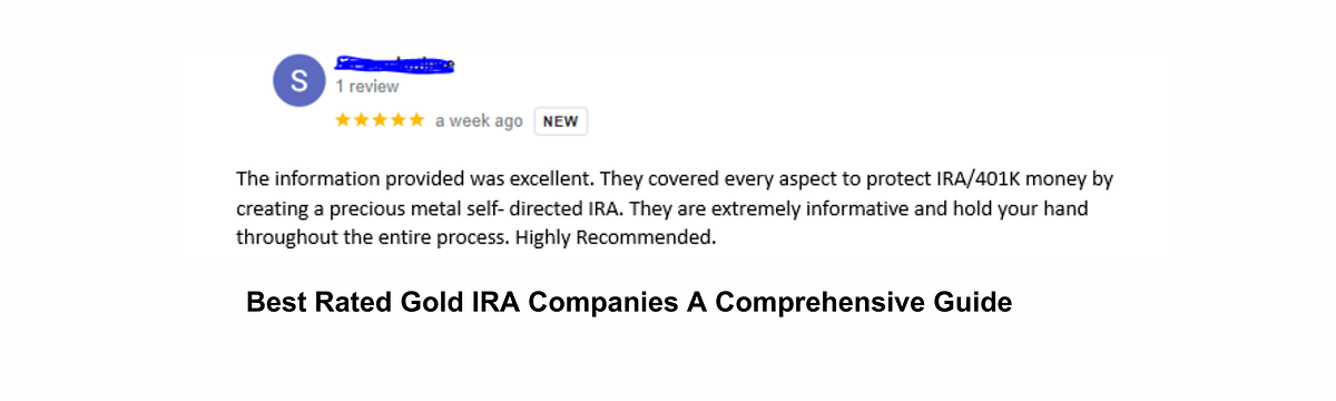 Best Rated Gold IRA Companies A Comprehensive Guide | by Jean Max Constant | May, 2024 | Medium