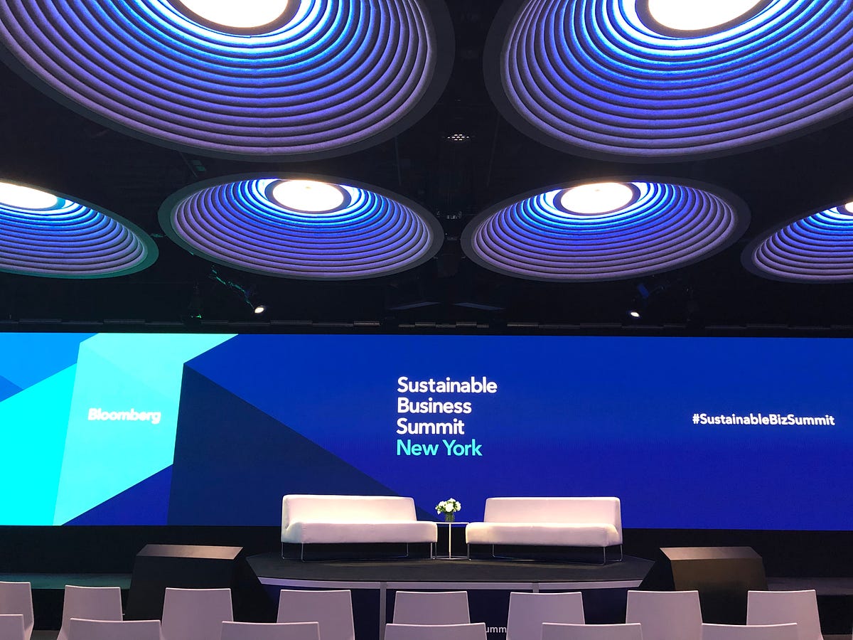 Bloomberg Sustainable Business Summit 2019 — New York