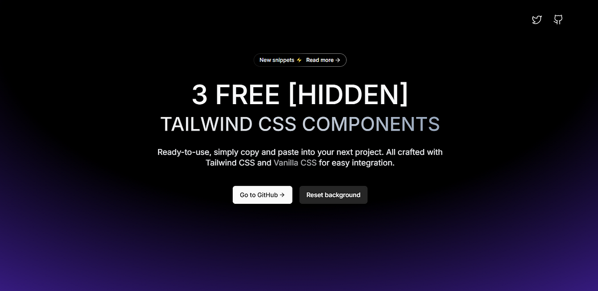 3 Free [HIDDEN] Tailwind CSS Awesome Resources | by Teenage Programmer ...