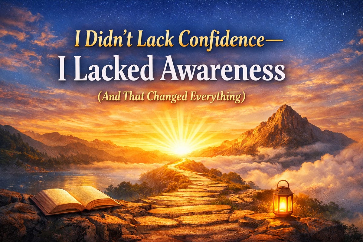 Lacked I Didn’t Lack Confidence — I Lacked Awareness (And That Changed ...