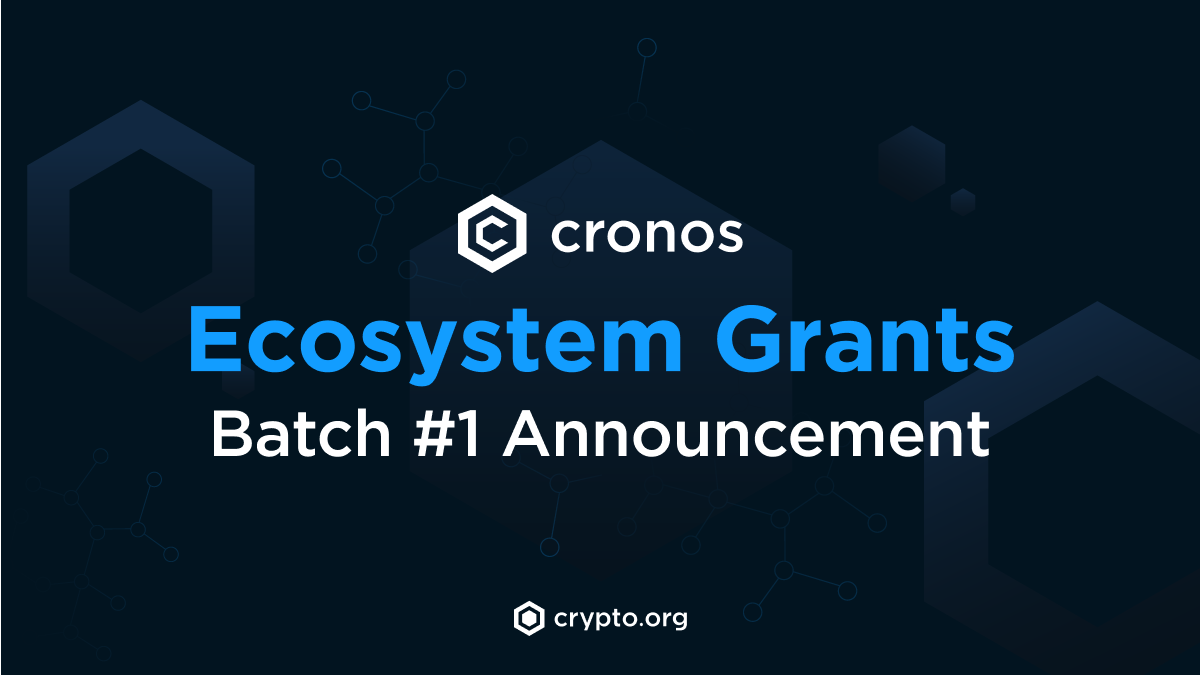 Announcing the First Batch of Cronos Ecosystem Grant Recipients | by Jay  Lin | Cronos | Medium