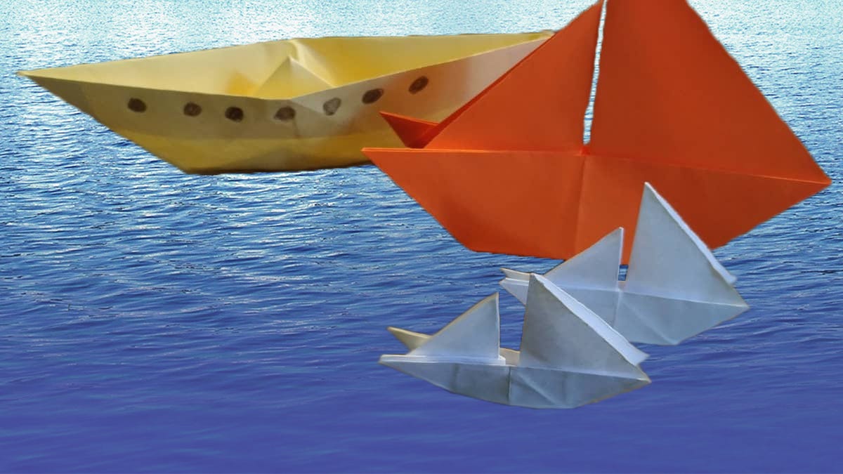 How to sale make origami boat