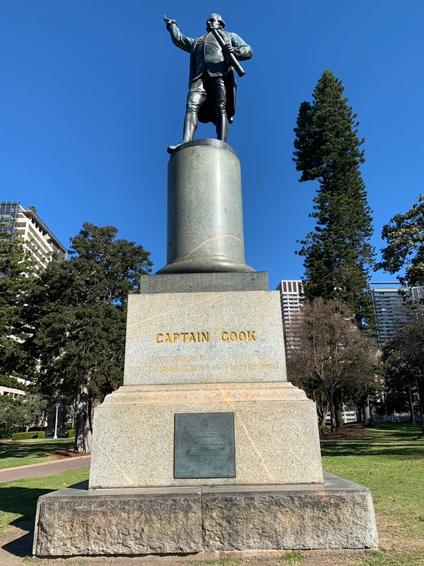 The Captain James Cook statue in Hyde Park, Sydney by Brenden Wood