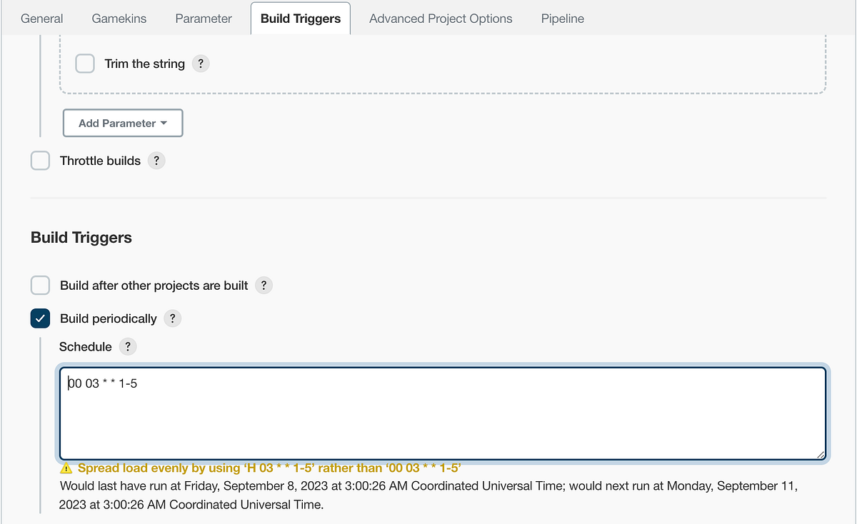 How to Schedule a Jenkins Job?. If we need to schedule runs/build of
