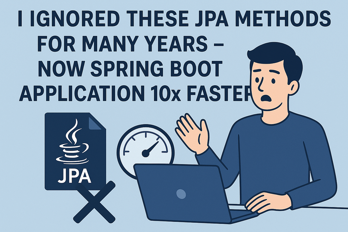 I Ignored These JPA Methods for Years-Now Spring Boot Application 10 Faster
