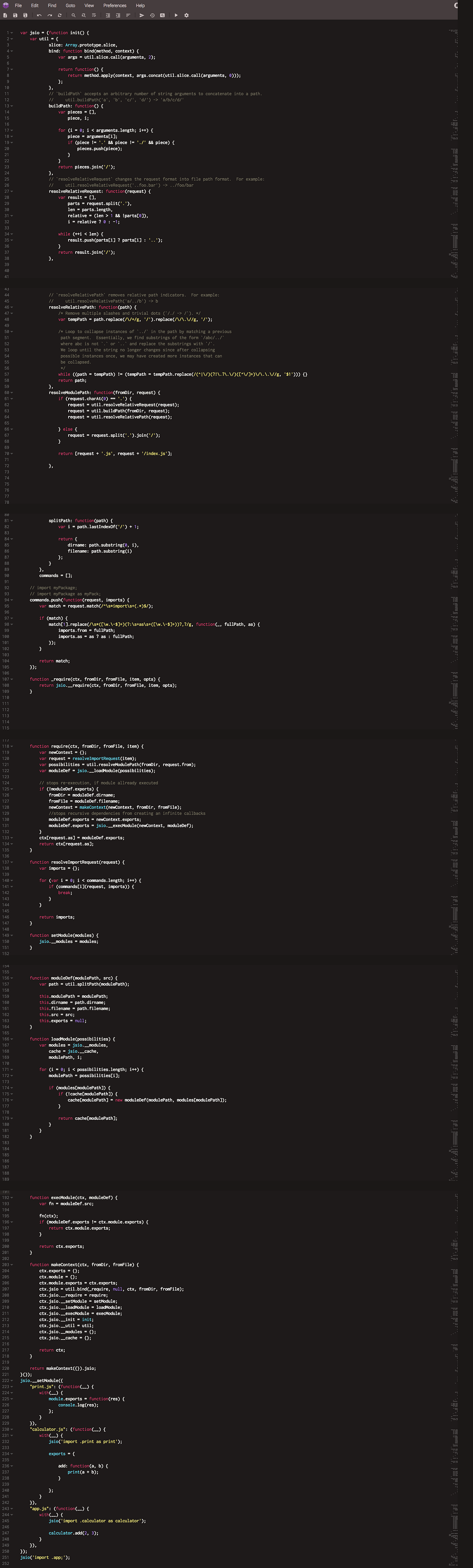 Writing a javascript transpiler. so, I thought about having my own