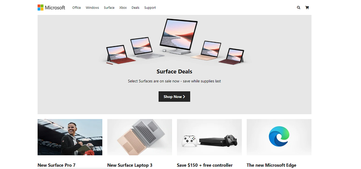 Microsoft Homepage Clone. Microsoft Homepage Clone Free Download… | by ...