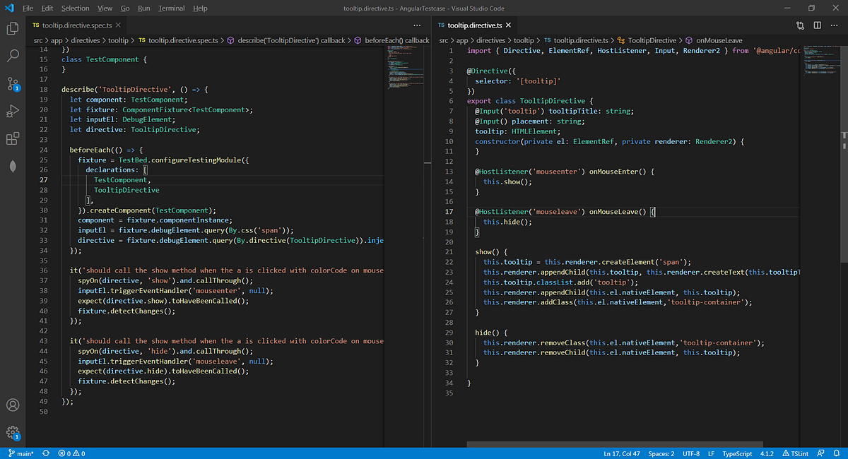Angular Unit Testcase — Tooltip Directive | by Piyali Das | Medium