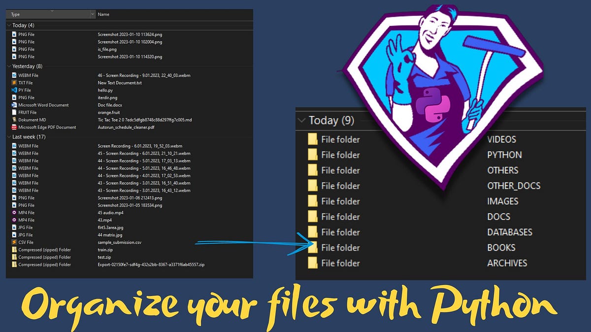 Organize your files with Python. Are you tired of the cluttered and ...