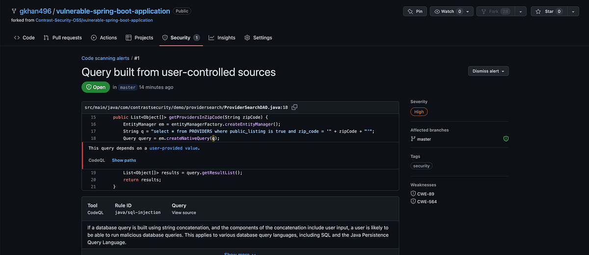 Github CodeQL — Güvenlik Açıklarınızı Tespit Edin | by Gökhan ...