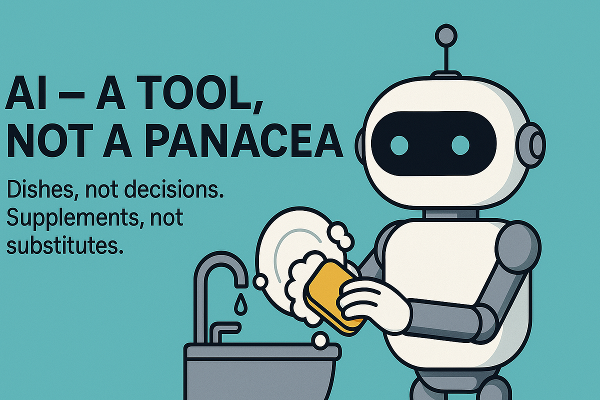 AI — A tool, not a panacea