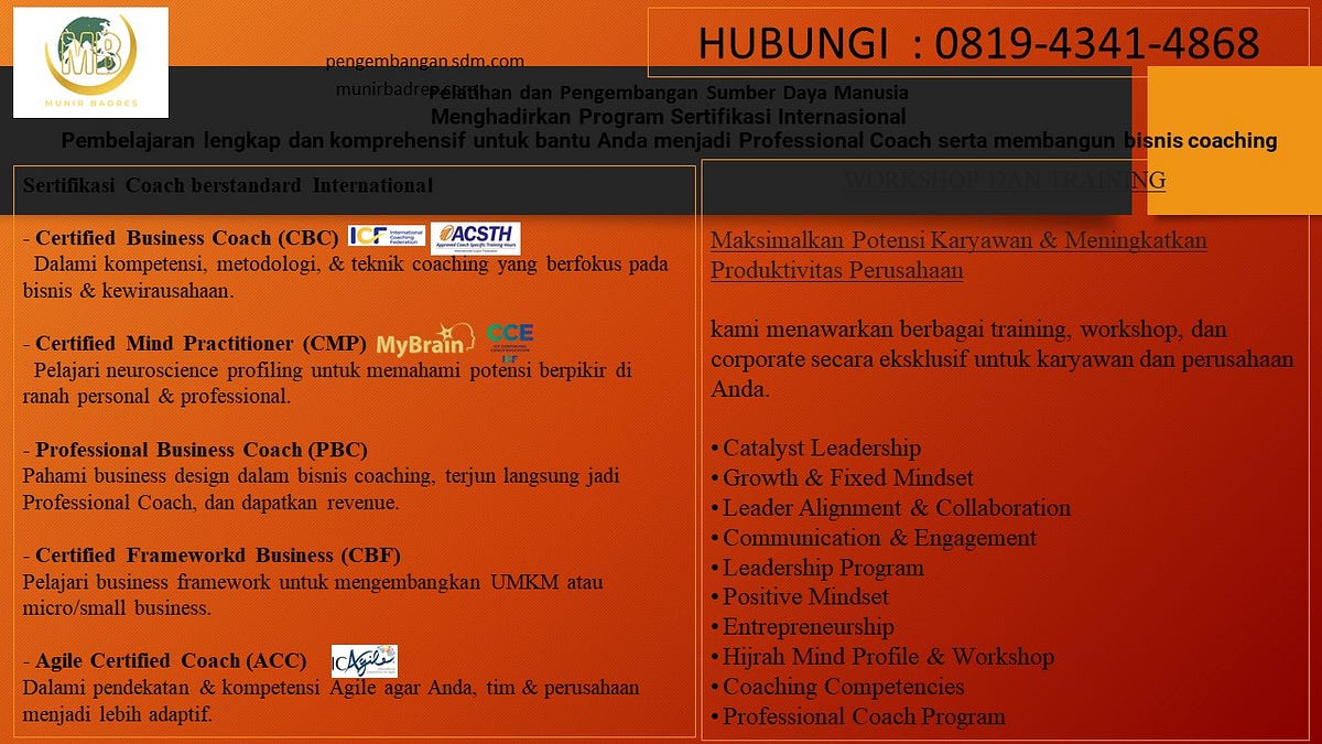 Sertifikat Life Coach WA 0819–4341–4868 | by Sertifikasi Coaching | Medium