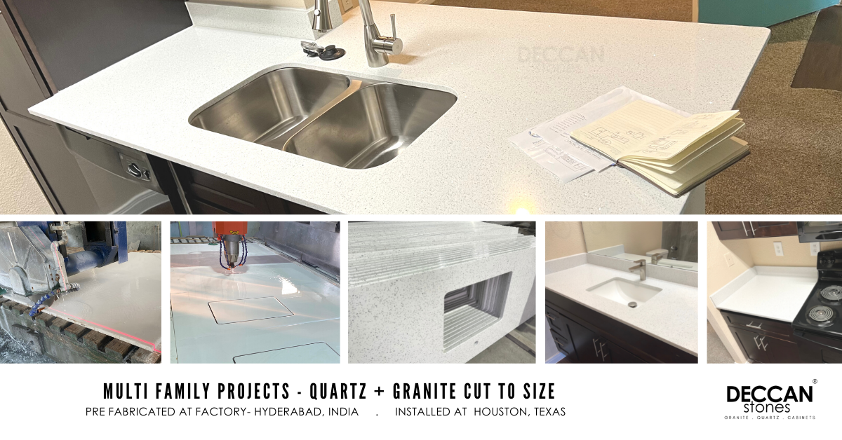 Quartz countertops are an excellent choice for multifamily projects due