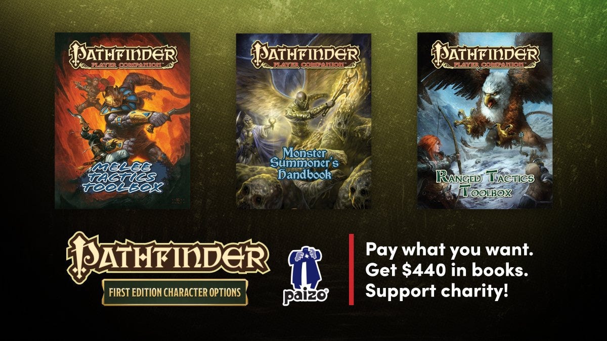 Pathfinder First Edition Character Options Book Bundle - Humble Bundle  Partner Blog - Medium