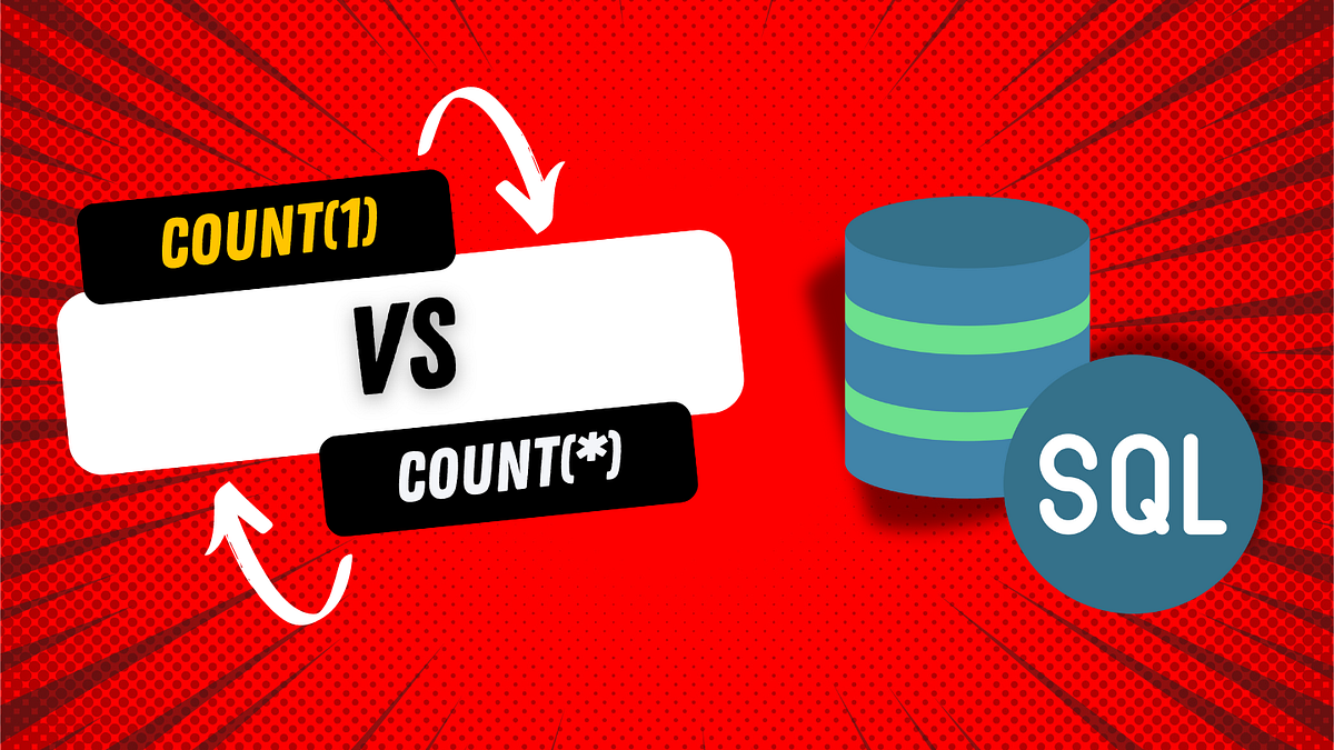 COUNT(1) vs COUNT(*) — What’s the Difference? | by Chandra Shekhar Som ...