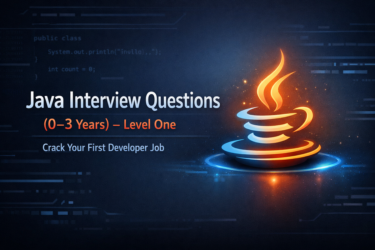 Module 1: Top 30 Java Basic Interview Questions For 0–3 Years of ...