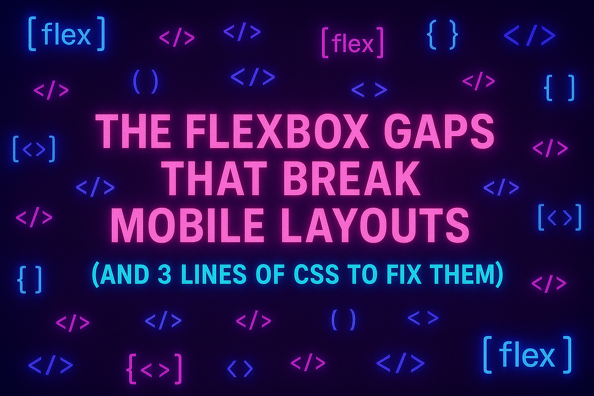 The Flexbox Gaps That Break Mobile Layouts (And 3 Lines of CSS to Fix ...