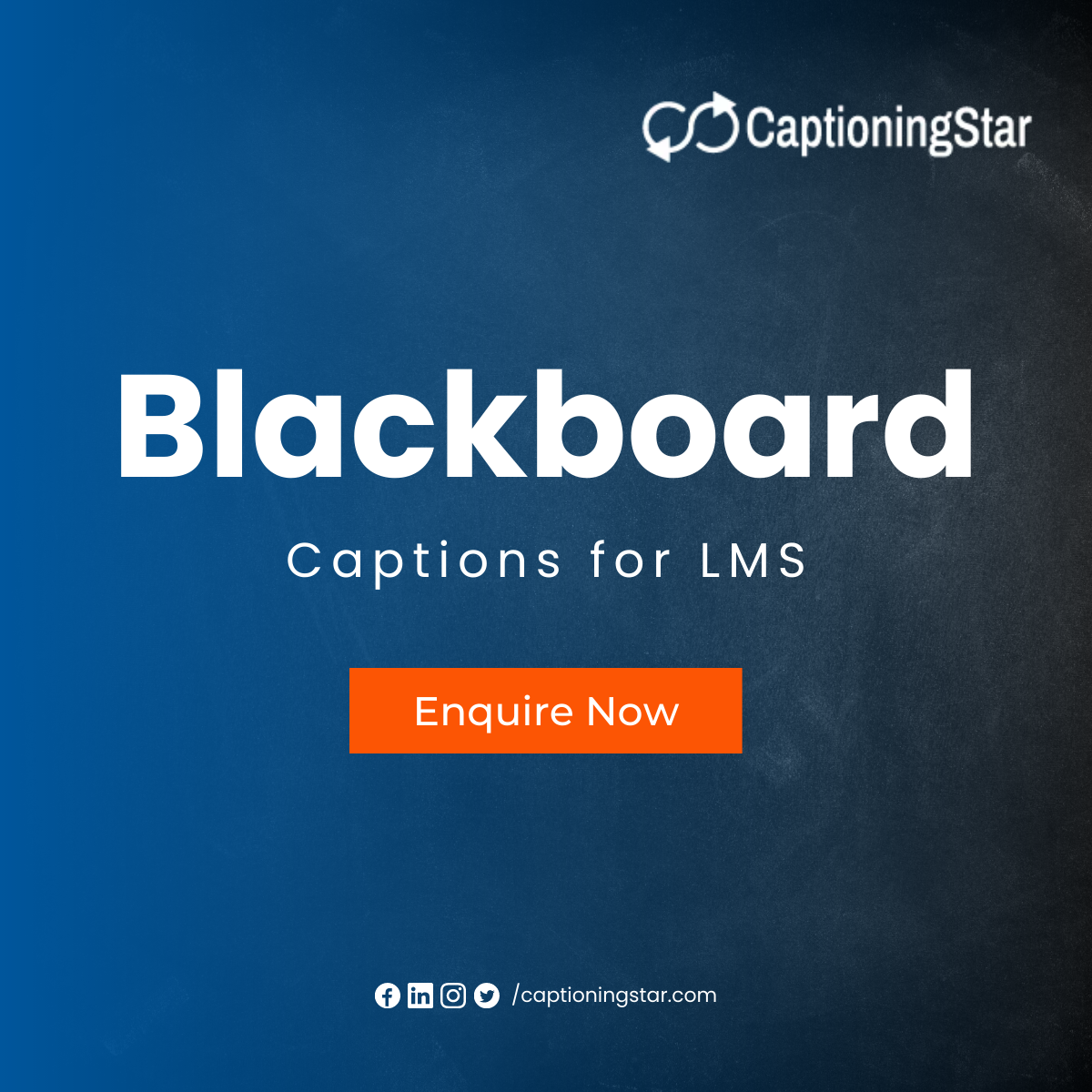 Captions for Blackboard LMS. As a leading provider of captioning… by