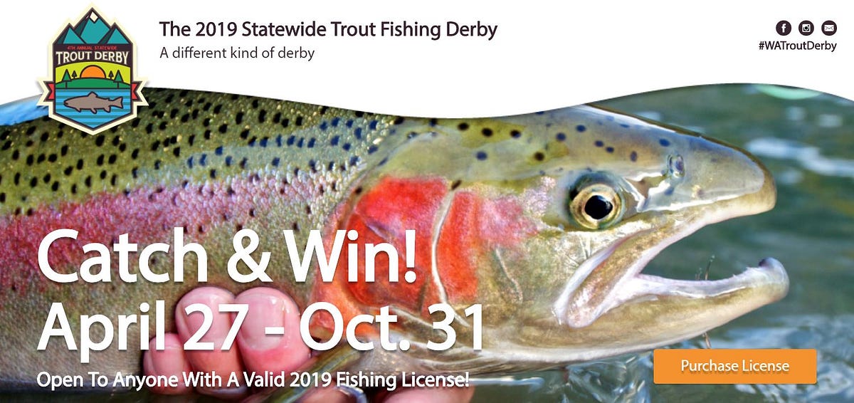 Washington tags trout for derby prizes