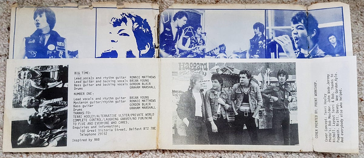 Primeval punk recordings from Northern Ireland — #2 'Big Time' by