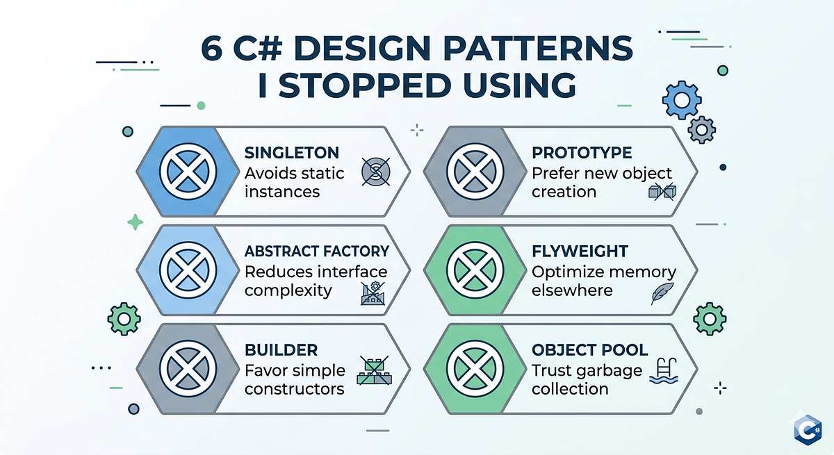 I stopped using 6 design patterns in C# | by Tejaswini Naresh IT