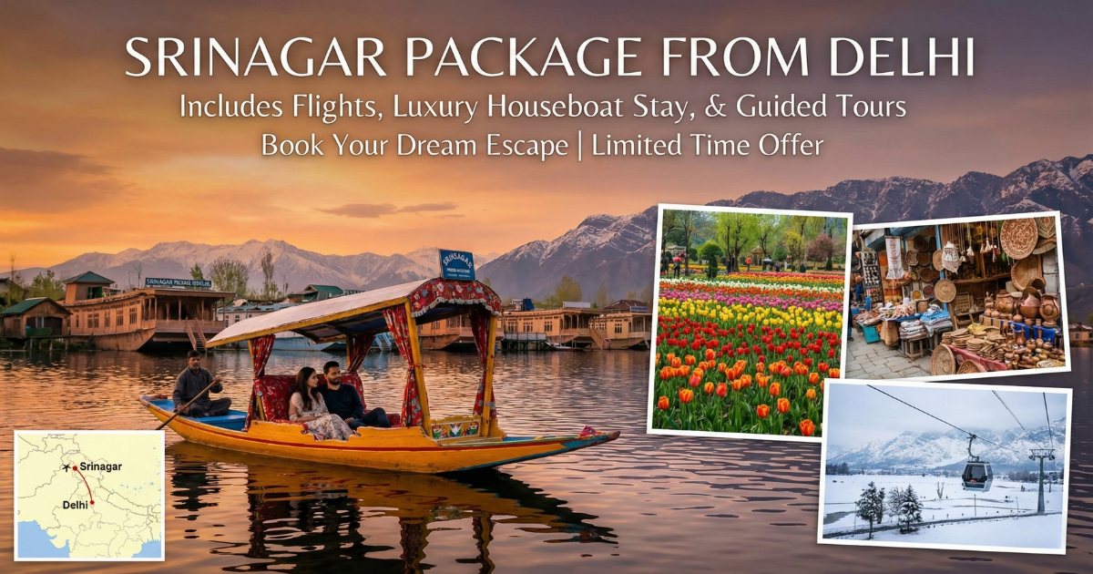 Srinagar Package from Delhi — When the Journey Slows Down and the Valley Opens Up
